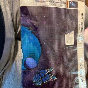Blue and Purple Diamond Painting Kit